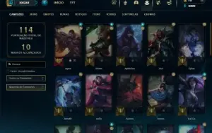 Esmeralda 4 com 40 Champs e 4 Skins
