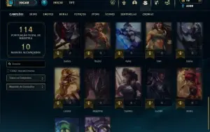 Esmeralda 4 com 40 Champs e 4 Skins