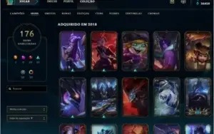 Conta lol Diamante 5 + 176 skins