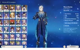 Conta Ar53 Neuvillette+Bis Raiden+Bis Yelan+Bis Lyney C1+Bis