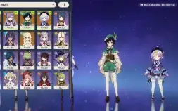 AR29 - Hutao + Venti com Elegia + Qiqi + Keqing + 10 tiros
