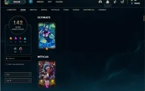 Conta Platina 4 com TODOS os champs e 141 Skins (nivel 592)