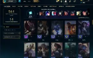 Unranked com 85 Champs e 31 Skins + 27 Fragmentos