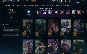 Unranked com 85 Champs e 31 Skins + 27 Fragmentos