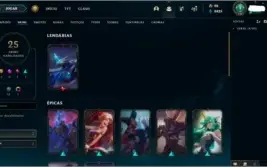 Conta league of legends Level 128 - GOLD - varias skins