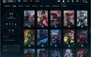 Conta ouro 2 com 145 champs e 97 skins ( MAIN ADC )