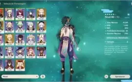 genshin impact conta com xiao + diluc ar - 55