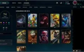 acc lvl 107, Platina 5 57LP, 134 champions,74 Skins,528 PTM