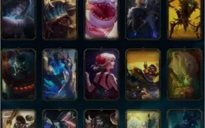 acc lvl 107, Platina 5 57LP, 134 champions,74 Skins,528 PTM