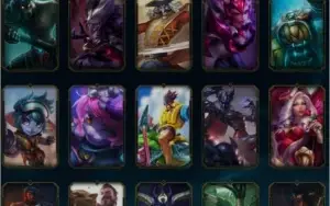 acc lvl 107, Platina 5 57LP, 134 champions,74 Skins,528 PTM