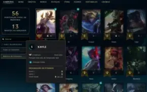 Conta League of Legends Full Acesso - 22 Champs e 18 Skins