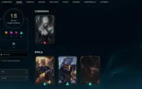 Conta League of Legends Full Acesso - 22 Champs e 18 Skins