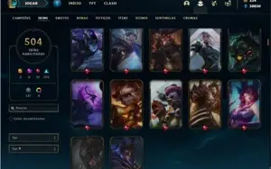 Conta Diamante 2 com TODOS os champ e 504 Skin + 6 Prestigio
