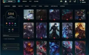 Conta Diamante 2 com TODOS os champ e 504 Skin + 6 Prestigio