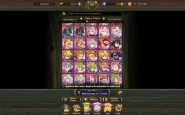 Conta 7DS faltando só 15 personagens  super upada