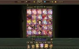 Conta 7DS faltando só 15 personagens  super upada