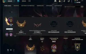 Unranked com TODOS os champs e 202 Skins ( JG / MID / ADC )
