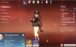 Conta Genshin Impact AR 5 com Hutao + Espinha Celestial