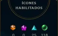 Conta no LOL, todos os campões, elo Platina 3 com 223 skins