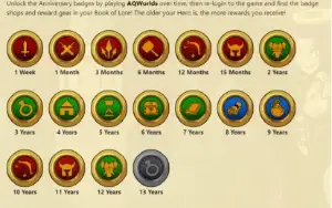 Conta AQW 13 anos