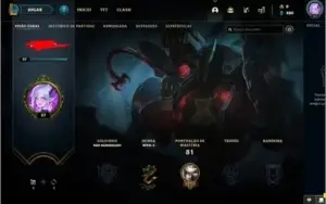 CONTA LEAGUE OF LEGENDS SKIN LENDARIAS + YASUO