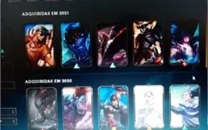 CONTA DO LOL - 17 SKINS, 2 ULTIMATES, 1 MITICA E 2 LENDÁRIA
