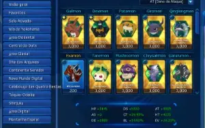 Conta Digimon Master Online Ladmo Omegamon