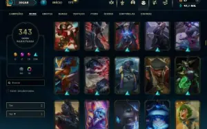 Esmeralda 4 com TODOS os champs e 343 Skins + 10 Vitoriosas