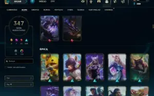 Esmeralda 2 com TODOS os champs e 347 Skins ( MAIN SUP )