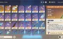 conta raiden + Atlas celestial + espada de jade