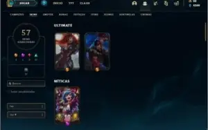 Conta prata 3 com 94 champs e 57 skins