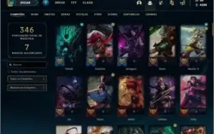 Conta prata 3 com 94 champs e 57 skins