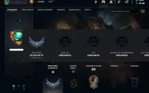 Prata 4 com 130 Champs e 119 Skin + Rammus Rei e Kayle Juiza