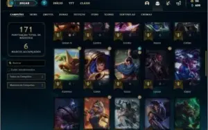 Conta Platina 4 com 26 Skins e 48 Champs