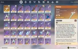 Conta NA AR 53 com Zhongli c1, kazuha, raiden, hutao, e mais