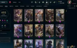 Conta League Of Legends lvl 630, 422 skins, tds os champs