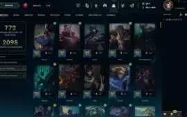 Conta League Of Legends lvl 630, 422 skins, tds os champs