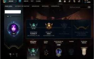 Conta platina 4 com 48 skins e 75 champs ( MAIN SUPORTE )