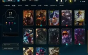 Conta lol 21 skins
