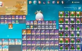 Ayaka C2 + Ganyu + Childe + Jean + Keqing + Mona+Diluc AR54