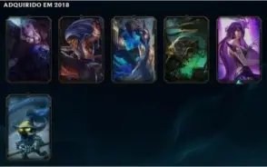 Conta lol gold bem bacana e barata