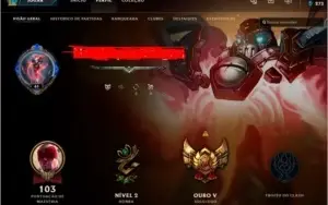 Conta lol gold bem bacana e barata