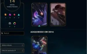 Conta lol gold bem bacana e barata
