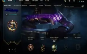 CONTA  bronze 4 com 8 skins e 25 champs