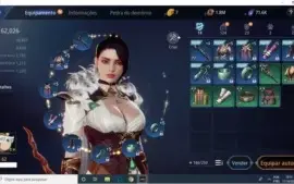 vENDO CONTA MIR4 LVL 62 CP 62K SERVIDOR SA33