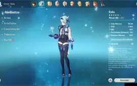 RANK 52 / 3 Personagens 5⭐/ 19 Personagens 4⭐/ 1 Armas 5⭐ ++