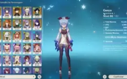 os 4 arcontes, yoimiya, childe , nahida e ganyu mais bis