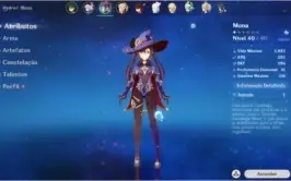 Conta Genshin Impact NA - AR41 - XIAO,MONA,QIQI,JEAN