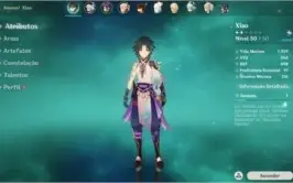 Conta Genshin Impact NA - AR41 - XIAO,MONA,QIQI,JEAN