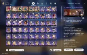 Conta Star Rall Lv 70 com 16 personagens T5 Honkai Star Rail